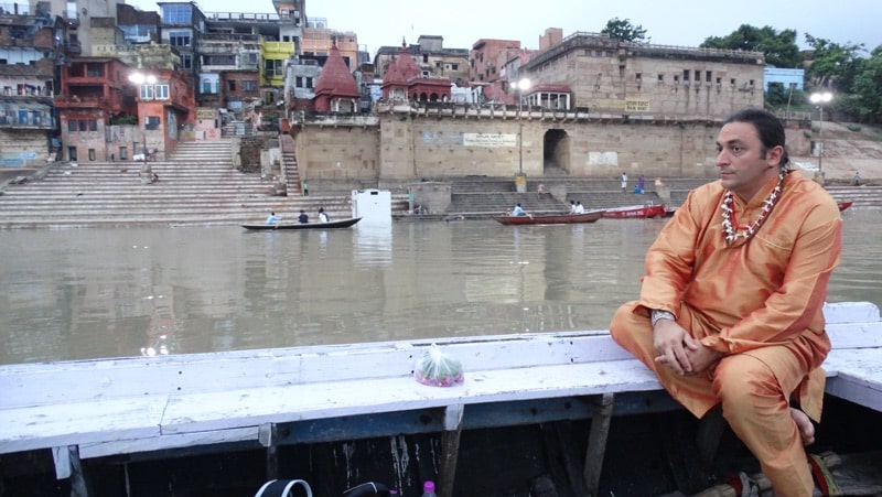 Davide R. Diesi (Swami) in escursione sul Gange
